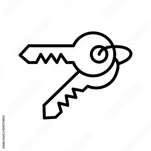 Room Key Icon Design