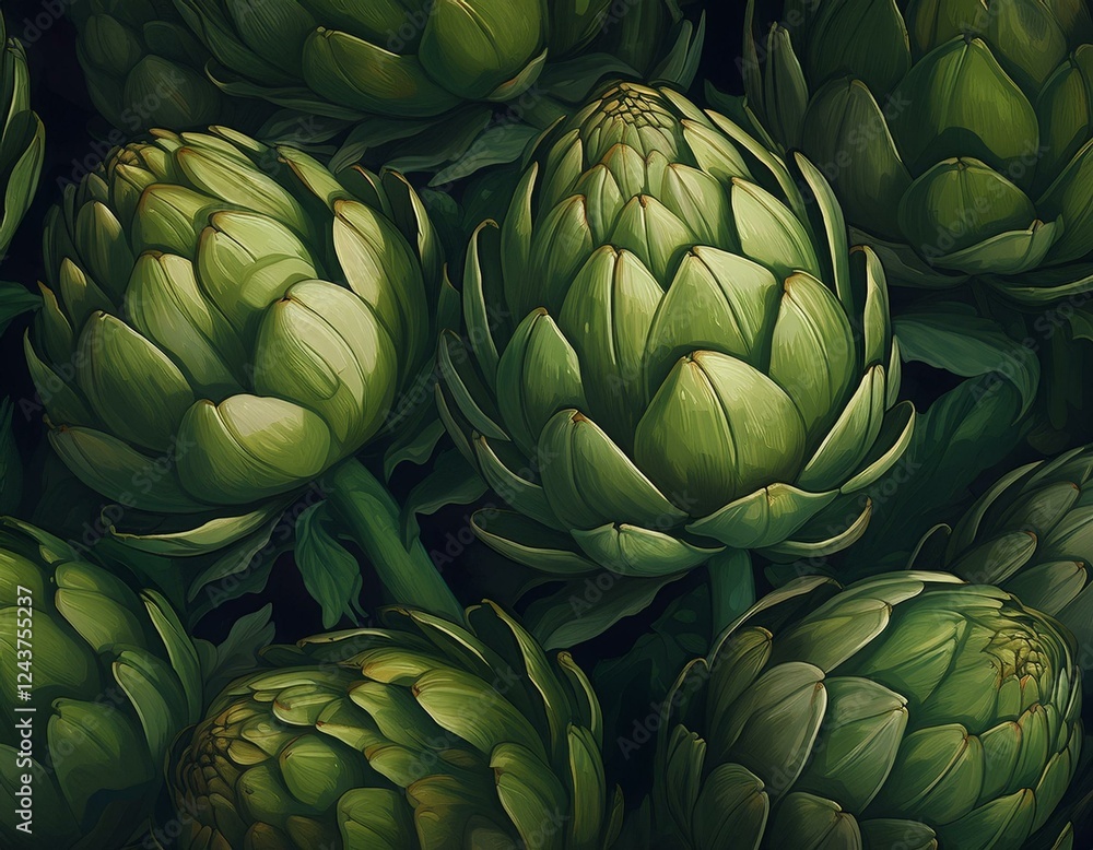 Fototapeta premium Hintergrund Artischocke
