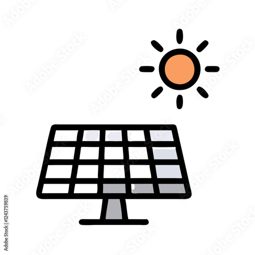 Solar panel generating energy from sunlight