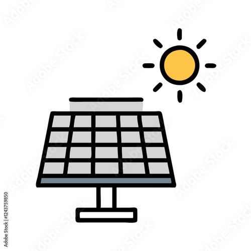 Solar panel generating energy from sunlight