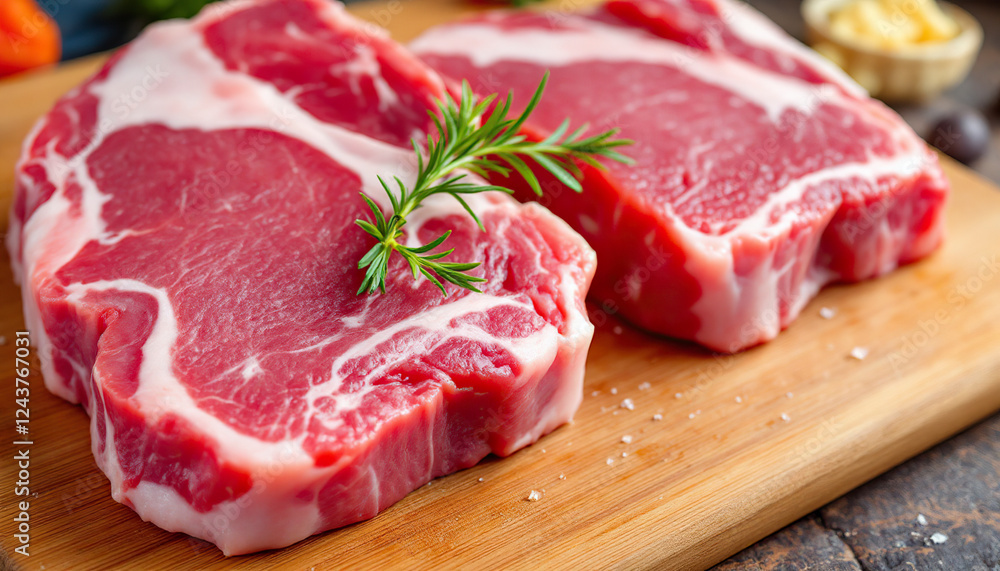 Juicy Ribeye Steaks Ready for Grilling Juicy Ribeye Steaks Ready for Grilling