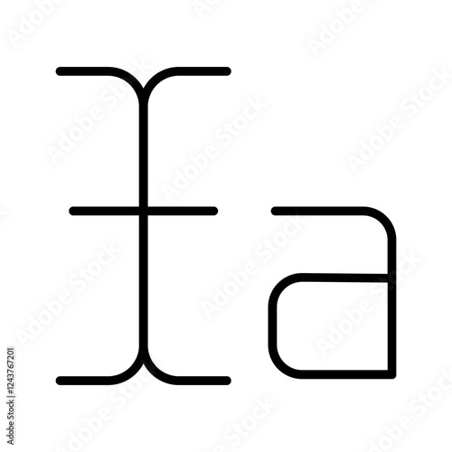 Text Select Icon Design