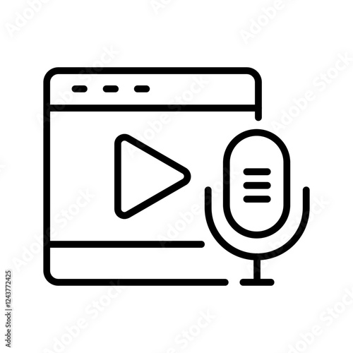 Podcast Playlist Icon Design