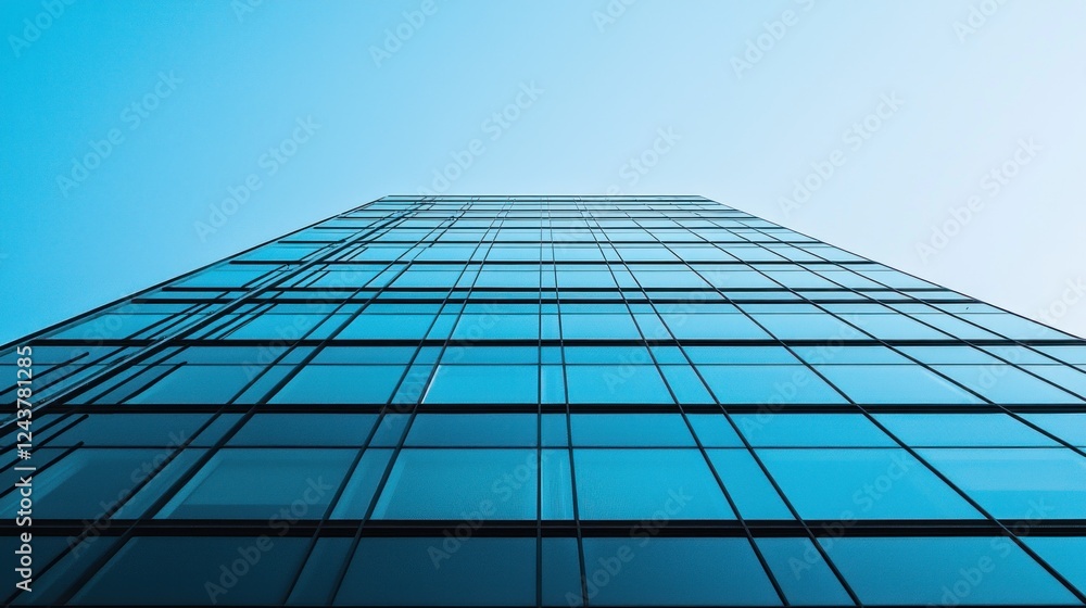 Modern Glass Skyscraper Reaching for the Sky Modern Glass Skyscraper Reaching for the Sky