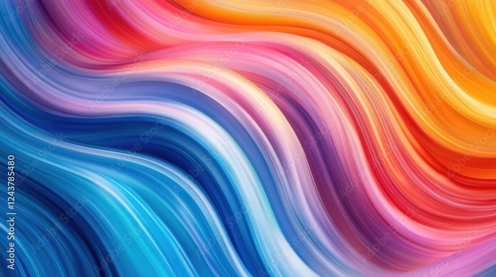 Bright and colorful gradient waves with smooth textures, fluid and dreamy aesthetic, perfect for modern wallpapers Bright and colorful gradient waves with smooth textures, fluid and dreamy aesthetic, perfect for modern wallpapers