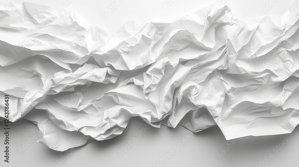 Obraz premium paper texture crumpled white background
