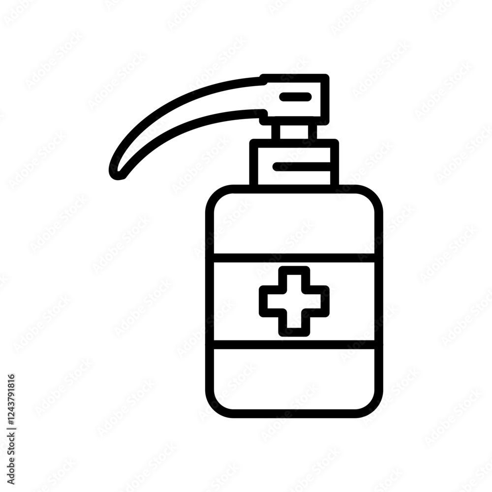 Fototapeta premium Sanitizer Icon Design