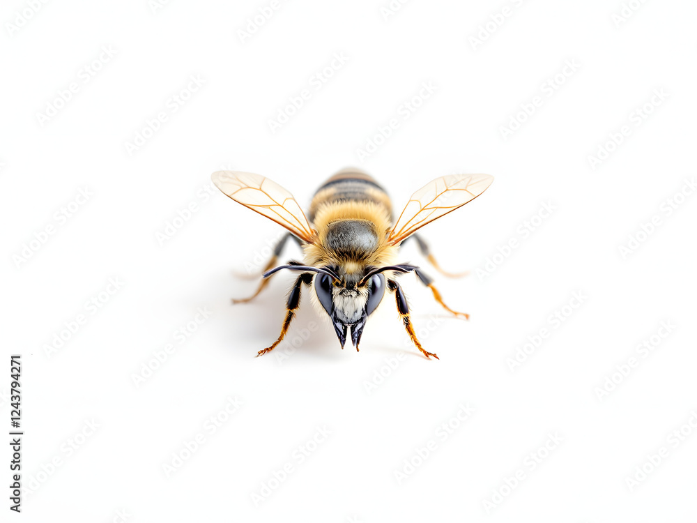 Bee from far away and front view Bee from far away and front view