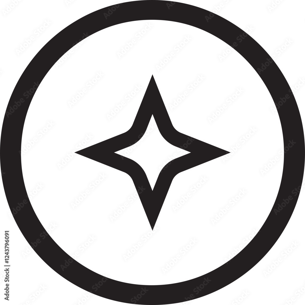 Obraz premium Star Icon Vector Illustration