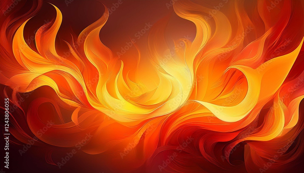 stylized fire design with vibrant orange and yellow flames on a soft background ideal for creative projects stylized fire design with vibrant orange and yellow flames on a soft background ideal for creative projects