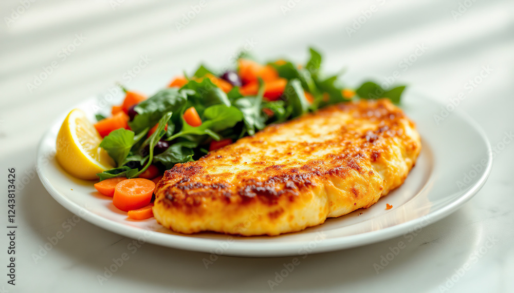 Crispy Pan-fried Halloumi with Salad Recipe Crispy Pan-fried Halloumi with Salad Recipe