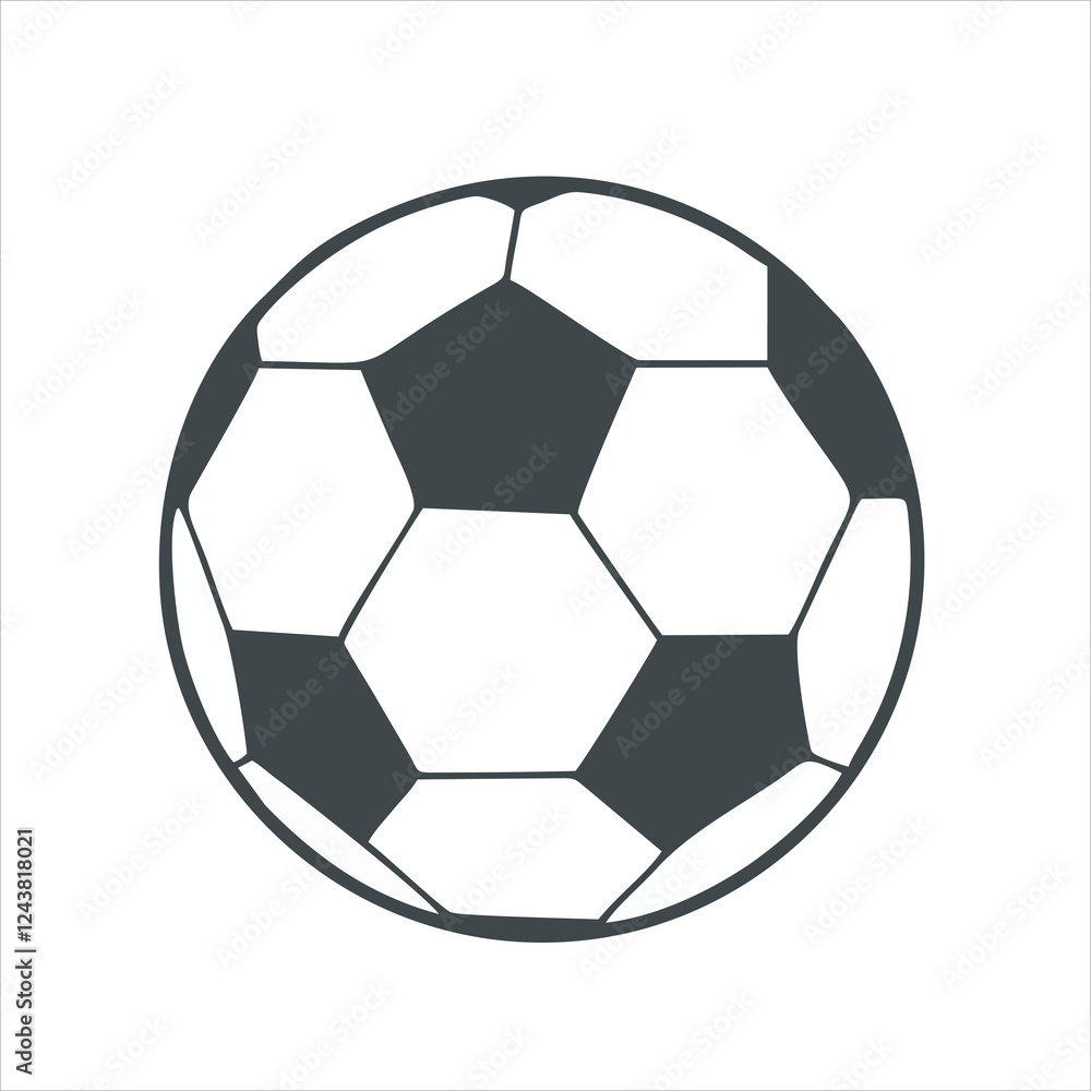 Soccer ball vector icon flat style illustration for web, mobile, logo, application and graphic design. Ball Icon Vector, Soccer ball vector icon Soccer ball vector icon flat style illustration for web, mobile, logo, application and graphic design. Ball Icon Vector, Soccer ball vector icon