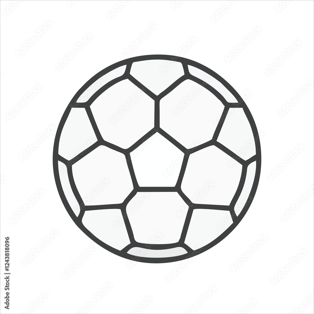 Soccer ball vector icon flat style illustration for web, mobile, logo, application and graphic design. Ball Icon Vector, Soccer ball vector icon Soccer ball vector icon flat style illustration for web, mobile, logo, application and graphic design. Ball Icon Vector, Soccer ball vector icon