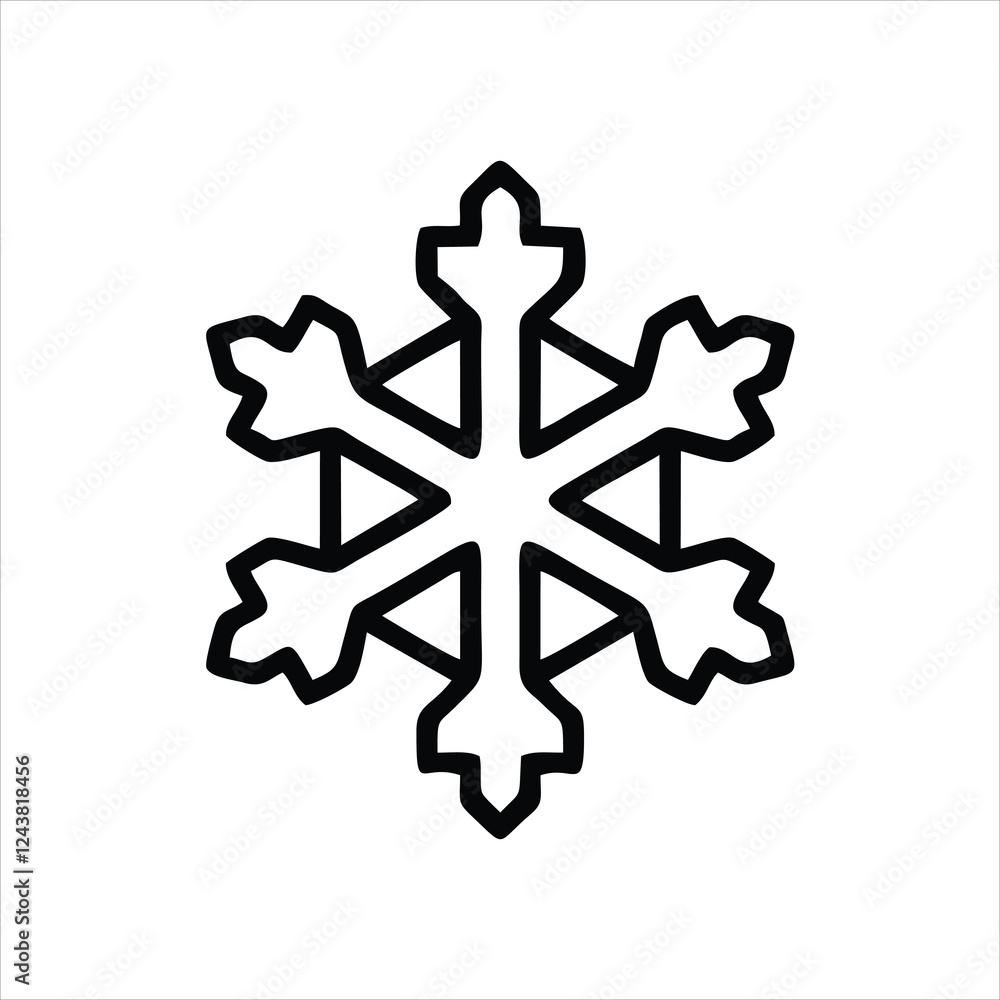 Obraz premium Snowflake. Snowflake icon. Snowflake icon image. Snowflake icon symbol. Snowflake icon vector. Snowflake icon jpg. Snowflake icon eps.