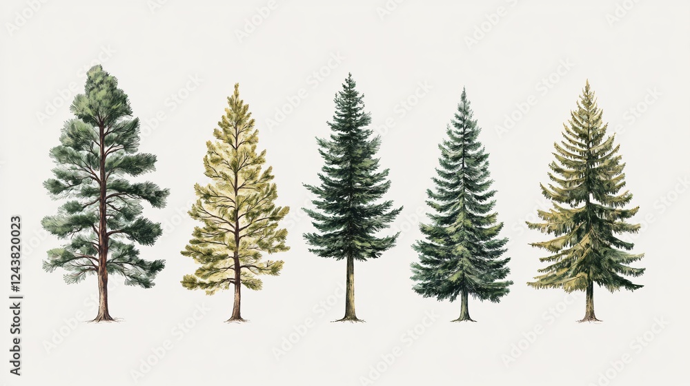 Panoramic View of Vast Forest Landscape with Flat Verdant Trees for Nature and Plant Photography Panoramic View of Vast Forest Landscape with Flat Verdant Trees for Nature and Plant Photography
