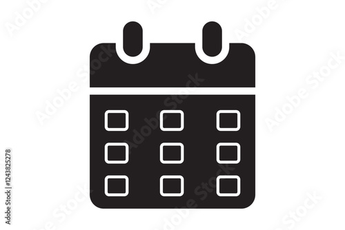 Calendar icon set illustration. Calender sign and symbol. Schedule icon symbol