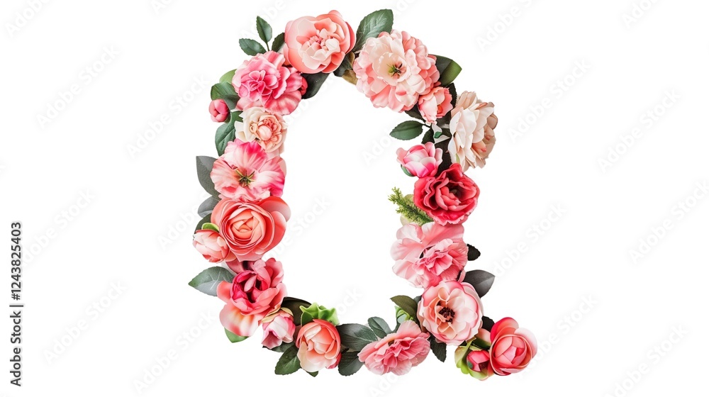 Floral Letter Q Floral Letter Q