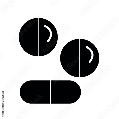 Tablet medicine icon.