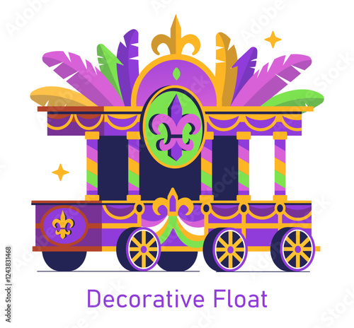 Mardi Gras. Flat Vector Illustration