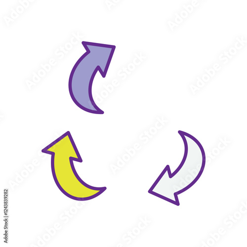 Upcycling icon vector stock illustration