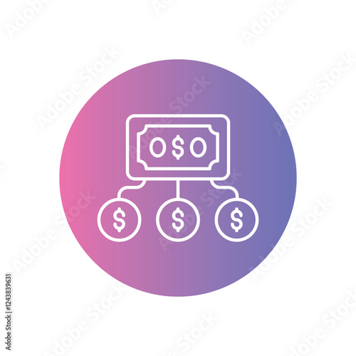 Shared Economy icon vector stock illustration