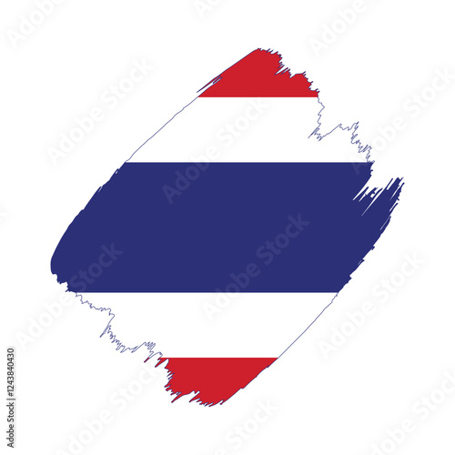 Costa Rica flag in a flat grunge vector design background