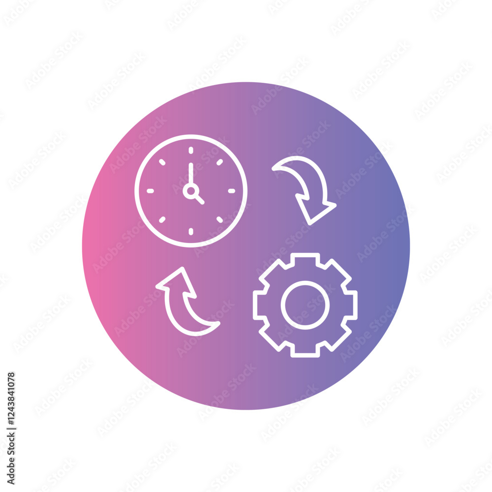 Productivity icon vector stock illustration Productivity icon vector stock illustration