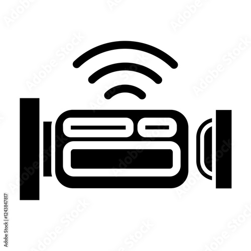 wireless camera glyph icon