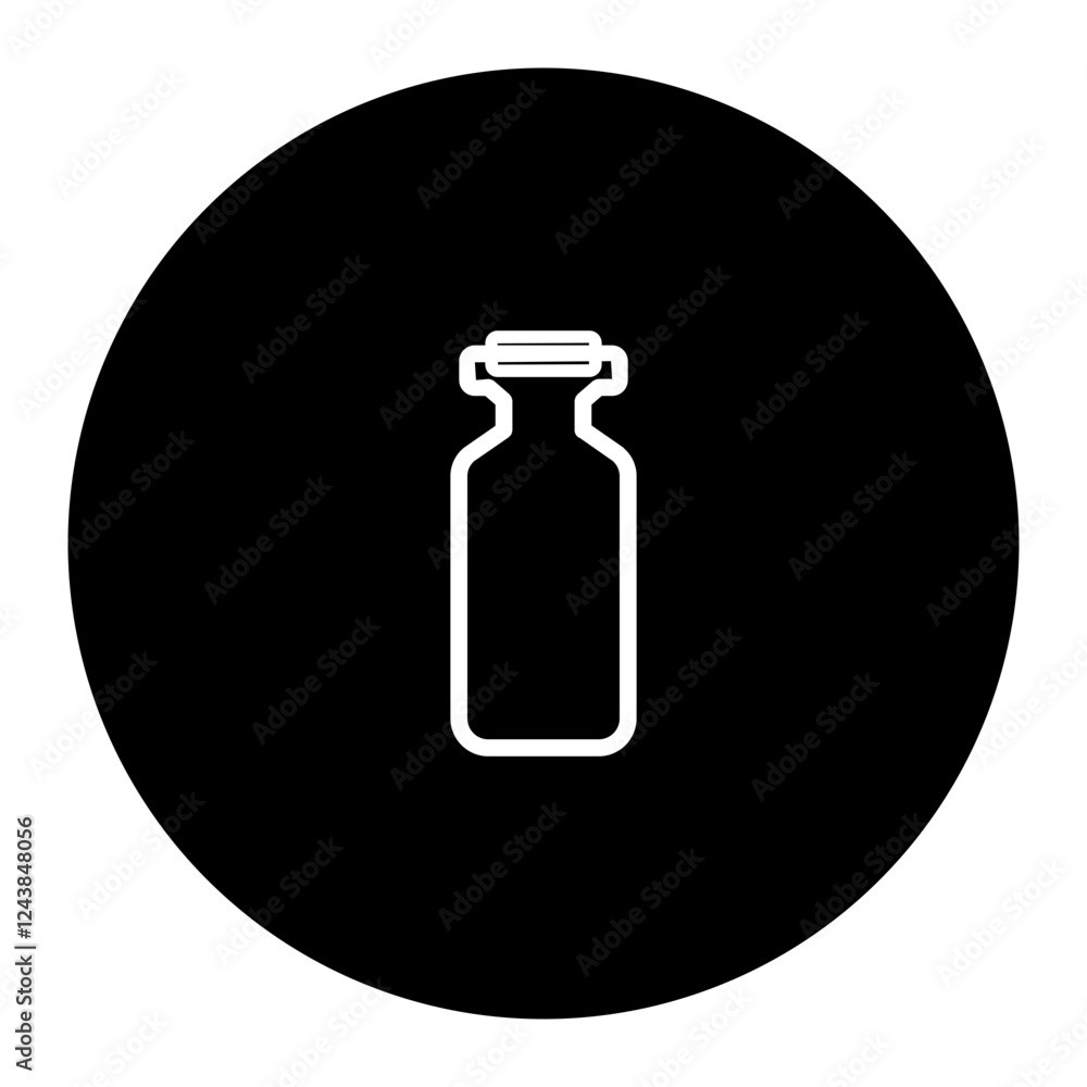 reagent bottle cyrcular glyph icon reagent bottle cyrcular glyph icon