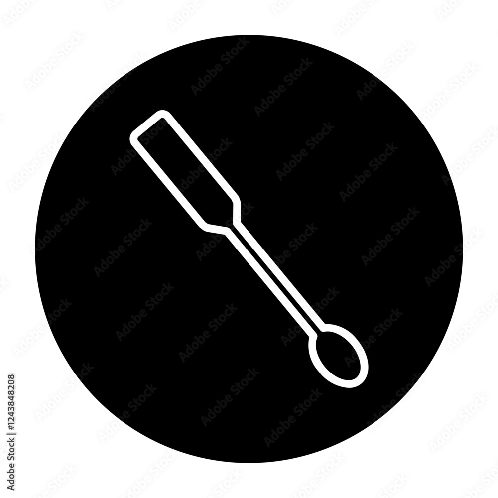 spatula cyrcular glyph icon spatula cyrcular glyph icon