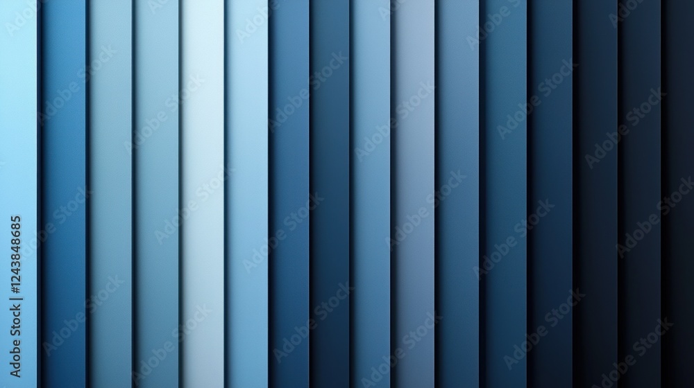 Obraz premium Abstract Blue Gradient Vertical Stripes Background