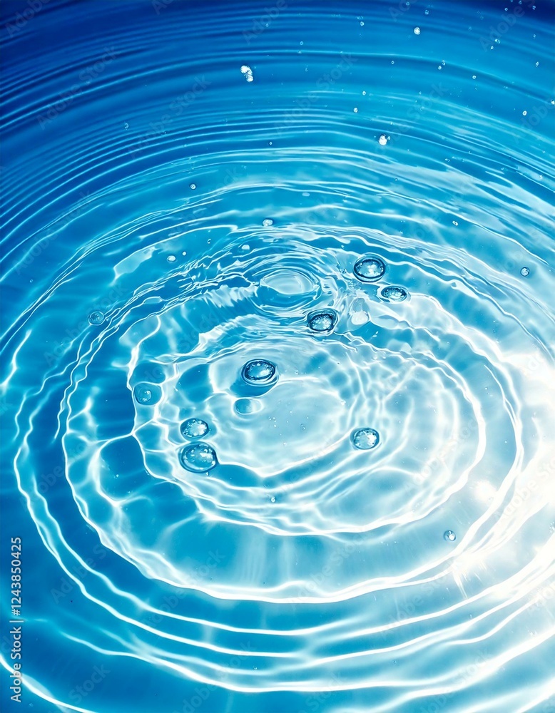 Blue ripples on the water surface. Natural, transparent and clear abstract background material of light and waves. Blue ripples on the water surface. Natural, transparent and clear abstract background material of light and waves.