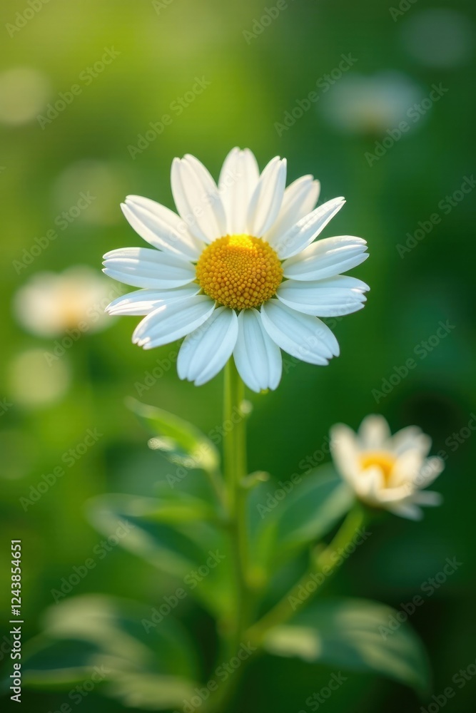 Soothing chamomile flower in a tranquil environment, nature, flowers, garden Soothing chamomile flower in a tranquil environment, nature, flowers, garden