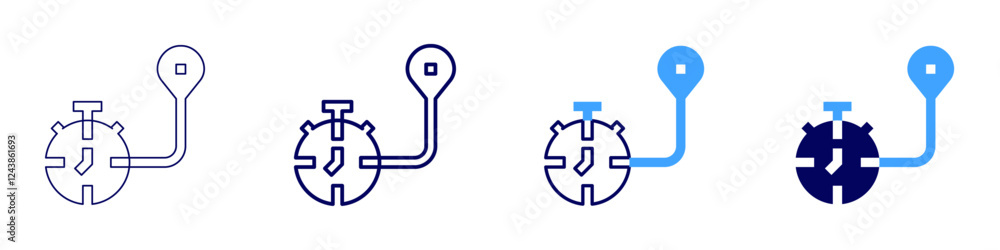 Cooking timer icon in 4 different styles. Thin Line, Line, Bold, and Bold Line. Duotone style. Editable stroke Cooking timer icon in 4 different styles. Thin Line, Line, Bold, and Bold Line. Duotone style. Editable stroke