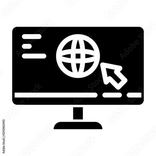 search engines glyph icon