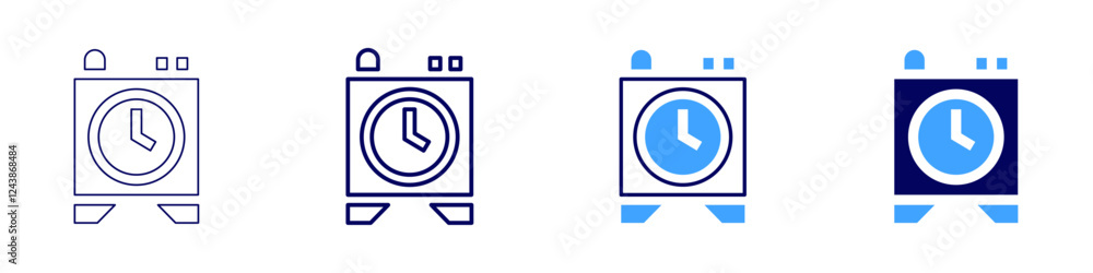 Timer for productivity icon in 4 different styles. Thin Line, Line, Bold, and Bold Line. Duotone style. Editable stroke Timer for productivity icon in 4 different styles. Thin Line, Line, Bold, and Bold Line. Duotone style. Editable stroke