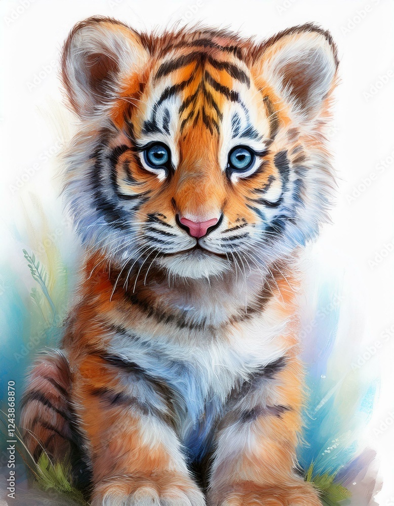 Fototapeta premium Niedlicher Tiger