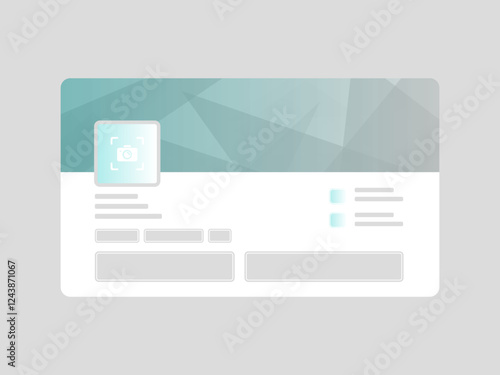 LinkedIn Profile Banner Mockup Featuring a Minimalist and Professional Abstract Background