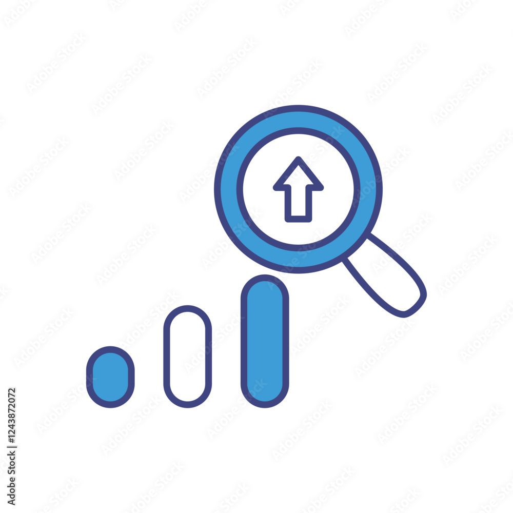 Data Analytics icon vector stock illustration