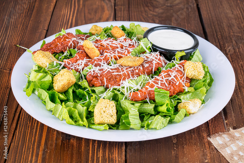 Buffalo Chicken Salad with Blue Cheese Dressing photo