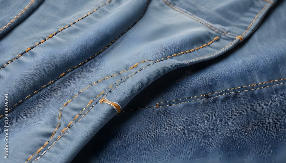 Naklejka premium Textura de pantalón vaquero en primer plano