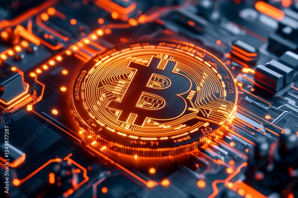 A cryptocurrency transaction being completed on a futuristic digital wallet A cryptocurrency transaction being completed on a futuristic digital wallet