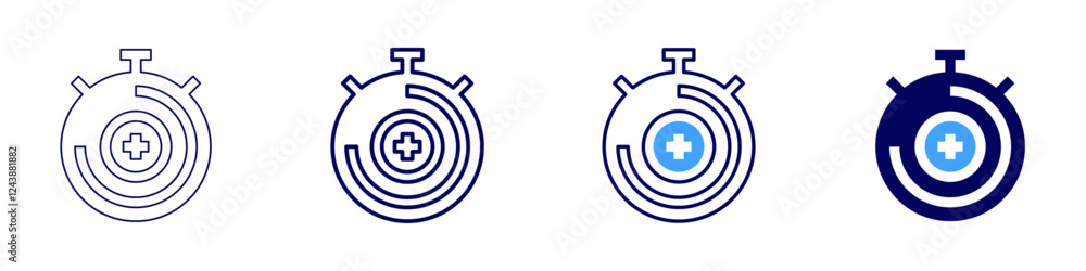 Timer scheduling icon in 4 different styles. Thin Line, Line, Bold, and Bold Line. Duotone style. Editable stroke Timer scheduling icon in 4 different styles. Thin Line, Line, Bold, and Bold Line. Duotone style. Editable stroke