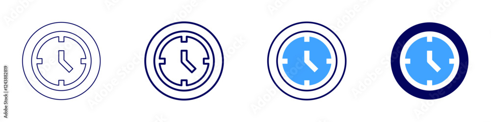 Timer theme icon in 4 different styles. Thin Line, Line, Bold, and Bold Line. Duotone style. Editable stroke Timer theme icon in 4 different styles. Thin Line, Line, Bold, and Bold Line. Duotone style. Editable stroke