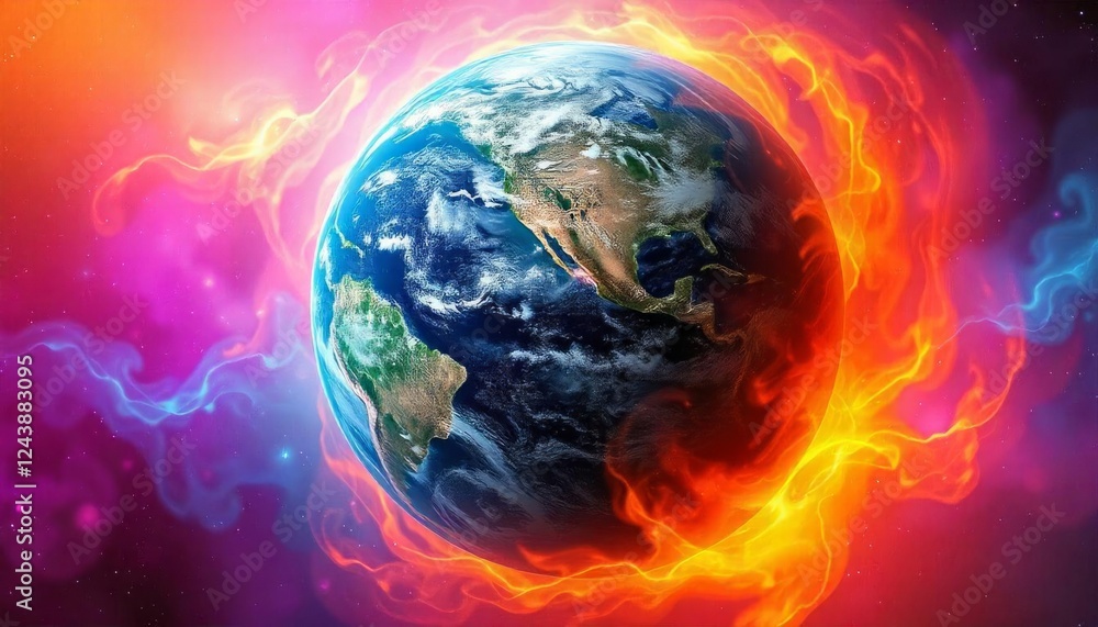 Burning Planet Earth Global Warming Climate Change Apocalypse Environmental Disaster Burning Planet Earth Global Warming Climate Change Apocalypse Environmental Disaster