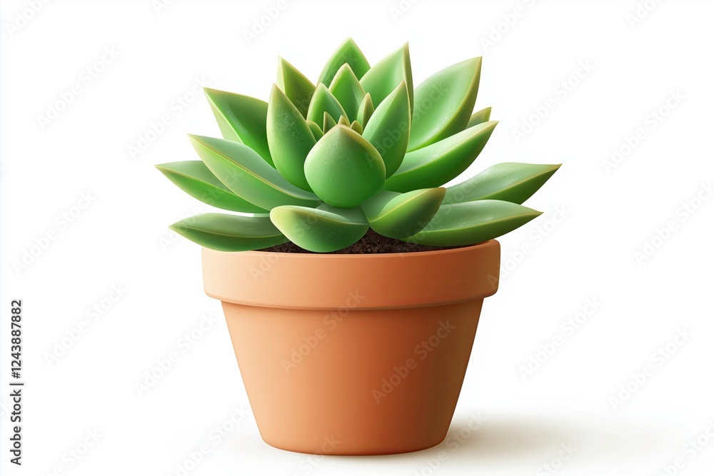 Succulent Plant in a Clay Pot Succulent Plant in a Clay Pot