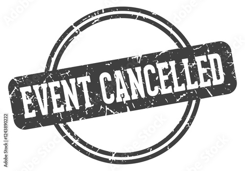 event cancelled stamp