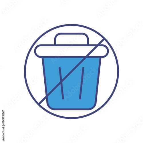 Zero Waste icon vector stock illustration