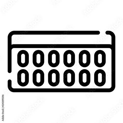 sedative cut line icon