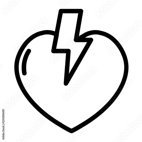 heart health line icon